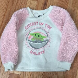 Star Wars Pink and White Kids Sweatshirt